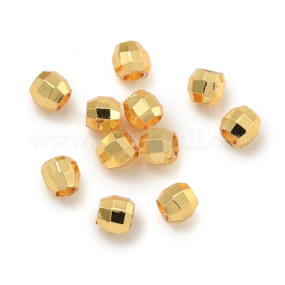 Круглые латунные бусины с покрытием из стойки FIND-M036-01B-G01-1