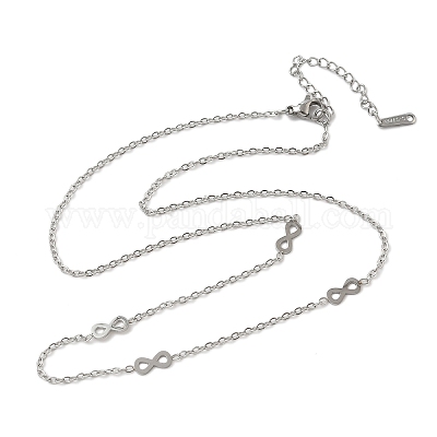 Ожерелья из нержавеющей стали 304 для женщин и мужчин NJEW-K292-01H-P-1