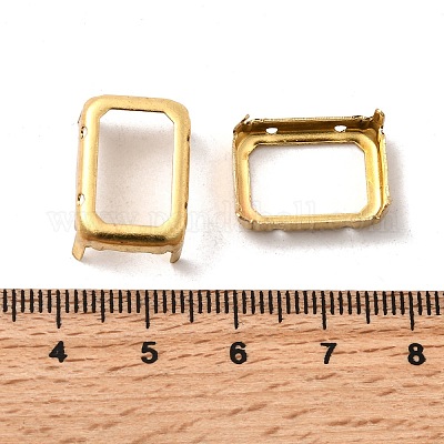 Прямоугольный восьмиугольный латунный пришивной штырь KK-N0084-A04-13x18G-1