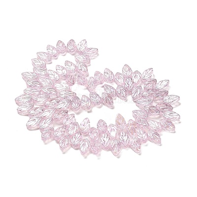 Стеклянные бусины с гальваническим покрытием  EGLA-B004-02A-AB09-1