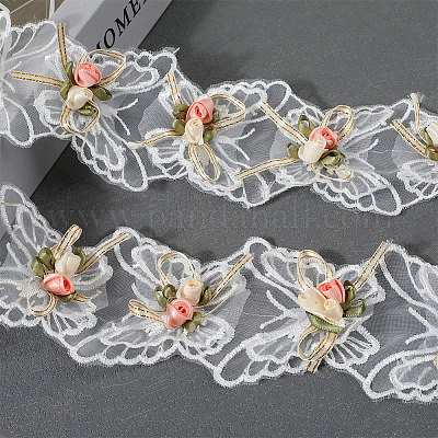 Кружевная отделка из полиэстера 1 ярд&nbsp;SENE-CY0001-03-1