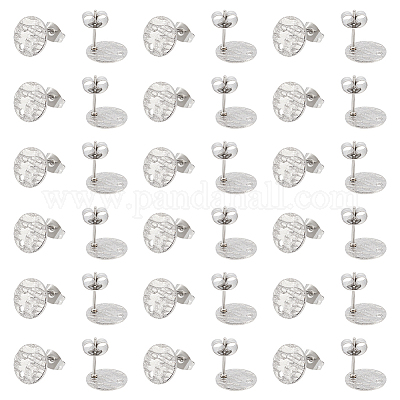 50 шт. фурнитура для сережек-гвоздиков из нержавеющей стали 304 STAS-UN0055-11-1