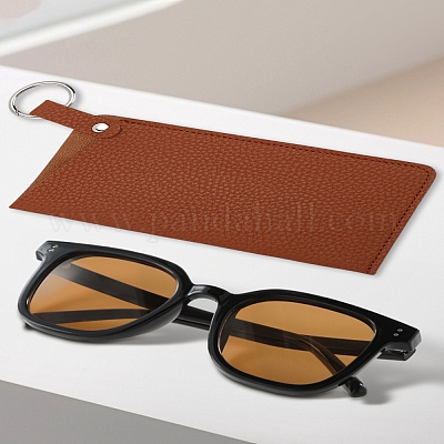 2 шт. 2-х цветный футляр для очков из искусственной кожи&nbsp;ABAG-LP0001-85A-1