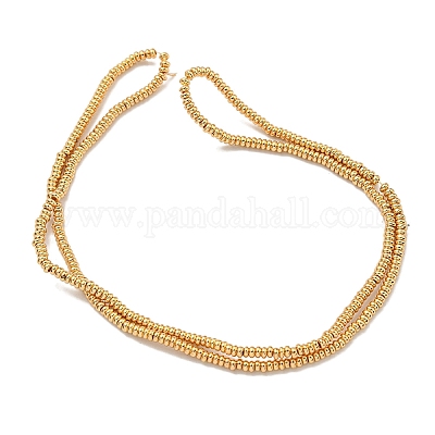 Гальванические нити из синтетических немагнитных гематитовых бусин G-I360-C02-02-1