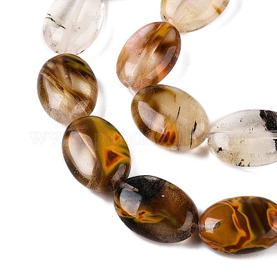 Синтетические Tigerskin стеклянные бусы пряди G-M206-49-1