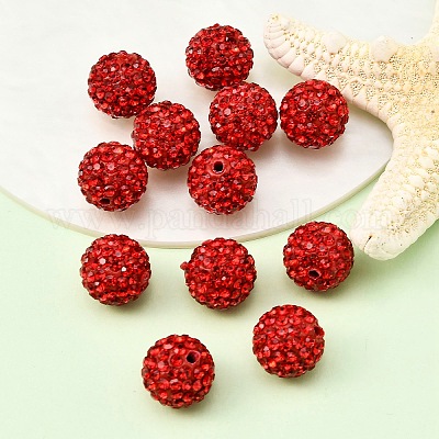 Бусины с класс А стразами RB-B027-27-1