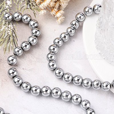 Немагнитные синтетический гематит бисер пряди X-G-S096-10mm-3-1