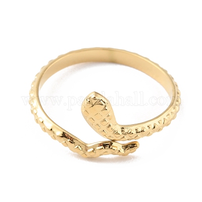 Кольца-манжеты из нержавеющей стали 304 в форме змеи RJEW-D002-47G-1