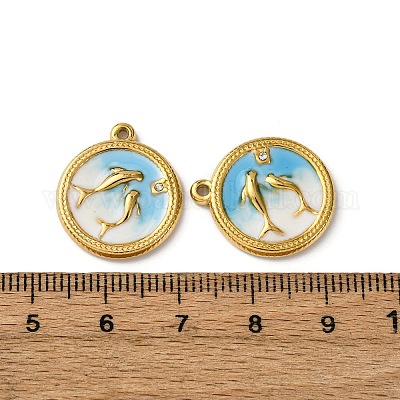 Подвески из нержавеющей стали 304 со стразами STAS-L299-16G-03-1