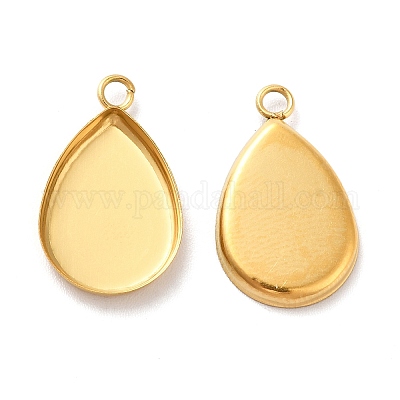 Ионное покрытие (ip) нержавеющая сталь 304 подвеска кабошон оправа X-STAS-F167-23G-1