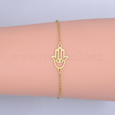 201 браслет из нержавеющей стали BJEW-T011-JN494-2-1