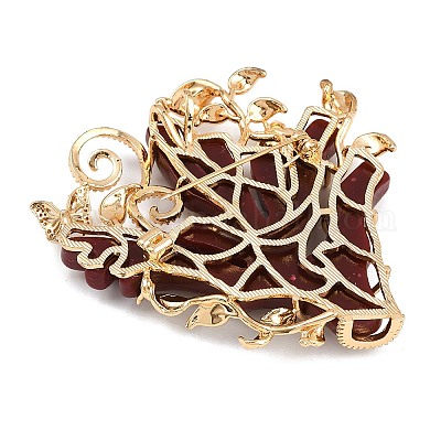 Латунь микро проложить прозрачные кубические циркониевые броши JEWB-Z042-01KCG-1