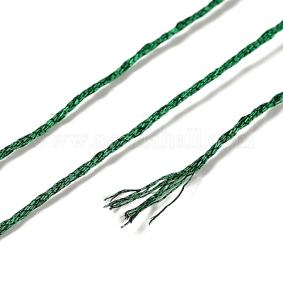 10 моток двухслойной мулине из металлизированного полиэстера для вышивания OCOR-Q057-A15-1