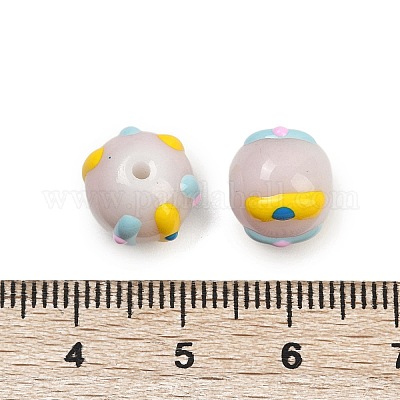 Бусины из стеклянной эмали LAMP-R004-05F-1