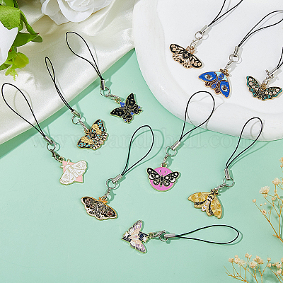 10 шт. сплав эмали мобильные ремни HJEW-DC00068-1