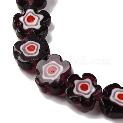 Ручной работы millefiori стеклянные бусины нитки LAMP-G164-03L-1