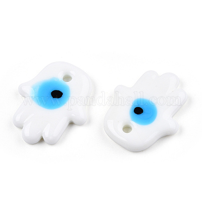 Непрозрачные подвески лэмпворк ручной работы LAMP-T011-15-B06-1