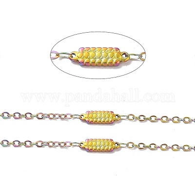 Ионное покрытие (ip) прямоугольные звенья цепи из нержавеющей стали 304 STAS-B041-10MC-1