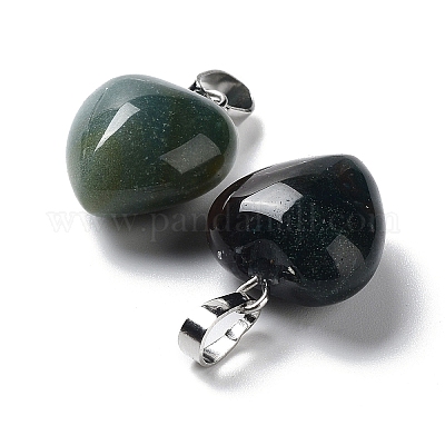 Природные моховой агат подвески G-I311-A08-1