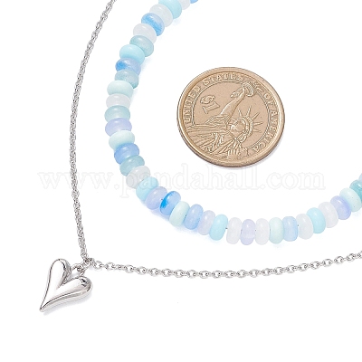 Подвеска в форме сердца из сплава NJEW-JN05529-02-1