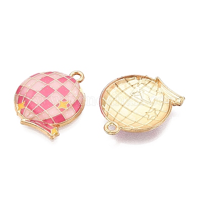 Подвески из эмалевого сплава с блестками ENAM-N056-382KCG-01-1