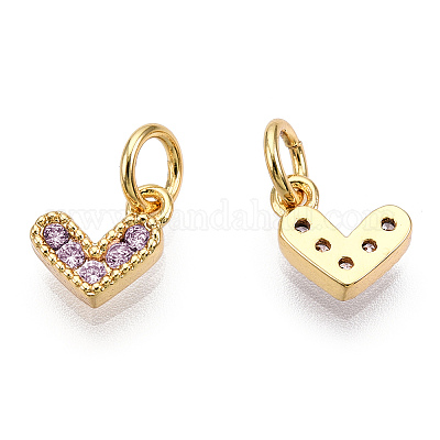 Латунные микро проложить кубического циркония подвески KK-N227-33G-09-NF-1