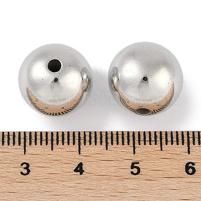 Пластиковые круглые бусины ccb ALUM-U001-08C-08-1