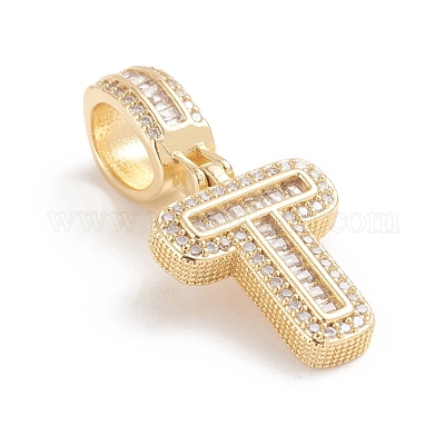 Латунные микро проложить кубического циркония подвески ZIRC-G165-13G-T-1