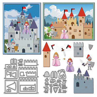 Углеродистая сталь разрезает трафареты DIY-WH0309-1933-1