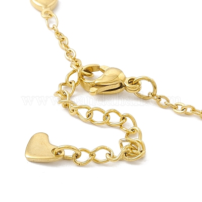 Браслет на ногу из нержавеющей стали 304 с вакуумным покрытием PVD с цепочками для женщин STAS-E001-18G-1