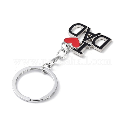 Брелки из сплава с эмалью ко Дню отца KEYC-P020-A02-1