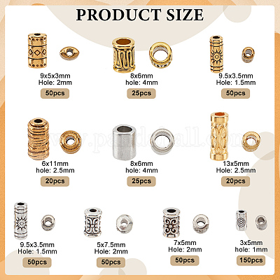 490 шт. 10 бусины-проставки в тибетском стиле FIND-NB0003-36-1