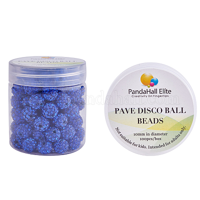 10мм диско шарик глина бисер сапфир проложить стразы прокладки круглые бусины RB-PH0003-10mm-10-1