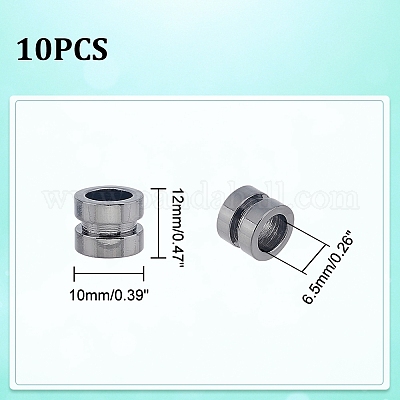 Бусины из нержавеющей стали 304 STAS-F123-02B-1
