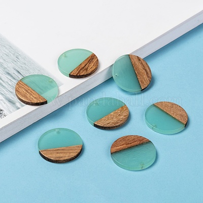 Подвески из смолы и ореха RESI-S358-02B-03-1