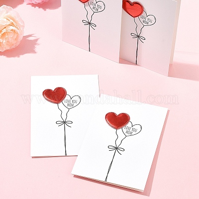 4 шт. поздравительные открытки из крафт-бумаги AJEW-FS0001-30B-1