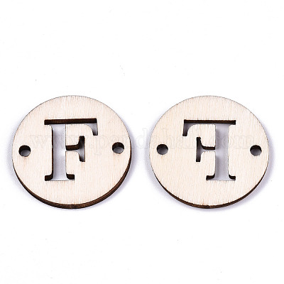 Необработанные соединители звеньев из натурального тополя WOOD-S045-140B-01F-1