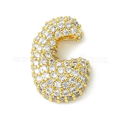 Подвески из латуни с покрытием из прозрачного кубического циркония KK-S378-01G-C-1