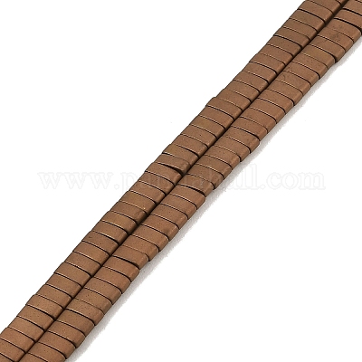 Гальванические нити матовых немагнитных синтетических гематитовых бусин G-G089-A01-11-1