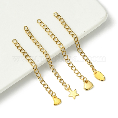 12 шт. 4 стиля удлинитель цепи из нержавеющей стали 304 FIND-FS0002-96A-1