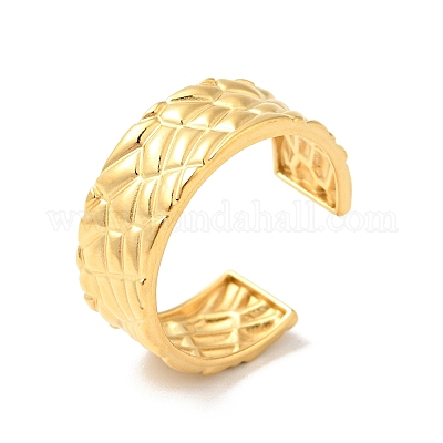 Кольцо-манжета из нержавеющей стали 304 с ионным покрытием (IP) для мужчин и женщин RJEW-I085-23G-1