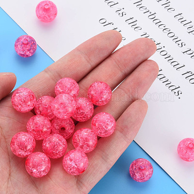 Прозрачных бусин акриловые треск MACR-S373-66B-N09-1