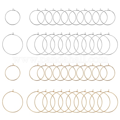 Фурнитура для сережек-колец из хирургической нержавеющей стали 316l с вакуумным покрытием pvd STAS-UN0002-85-1
