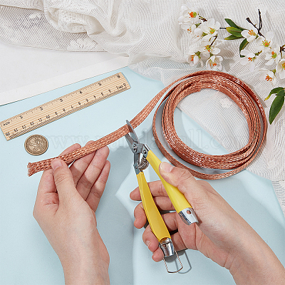 Плоский провод в медной оплетке длиной 4 м KK-WH0054-80C-1