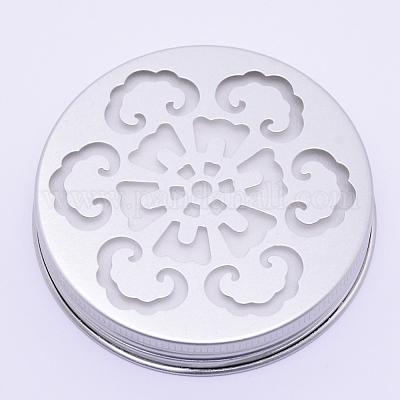 Алюминиевые полые крышки для свечей AJEW-WH0126-32C-1