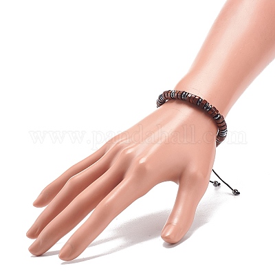 Набор штабелируемых браслетов с кодом Морзе BJEW-JB08838-01-1