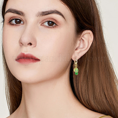 12 шт. 3-х стилевые латунные серьги-кольца KK-BC0012-37-1