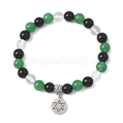 Браслеты с подвесками из нержавеющей стали 201 BJEW-JB12793-1