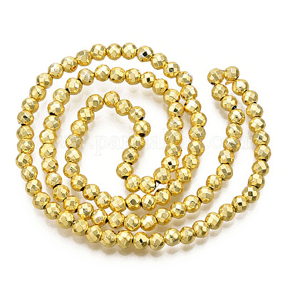 Гальванизировать немагнитных синтетический гематит нитей бисера X-G-Q465-16G-1