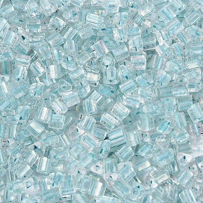 Прозрачные внутри цветные стеклянные бусины SEED-T007-13M-1-1